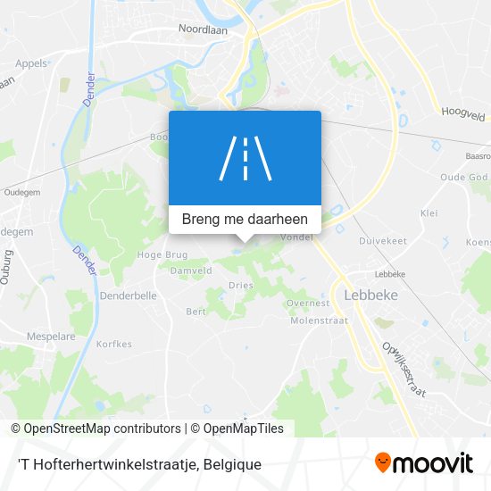 'T Hofterhertwinkelstraatje kaart