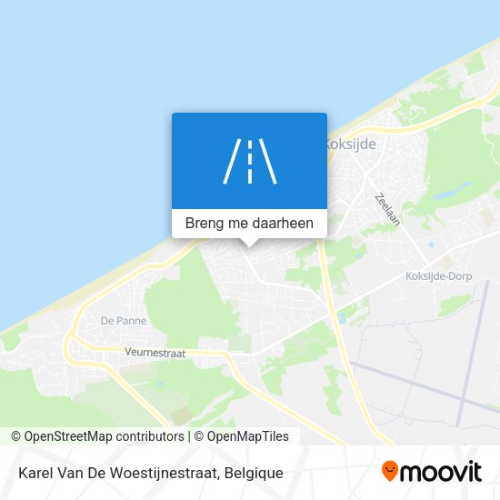 Karel Van De Woestijnestraat kaart
