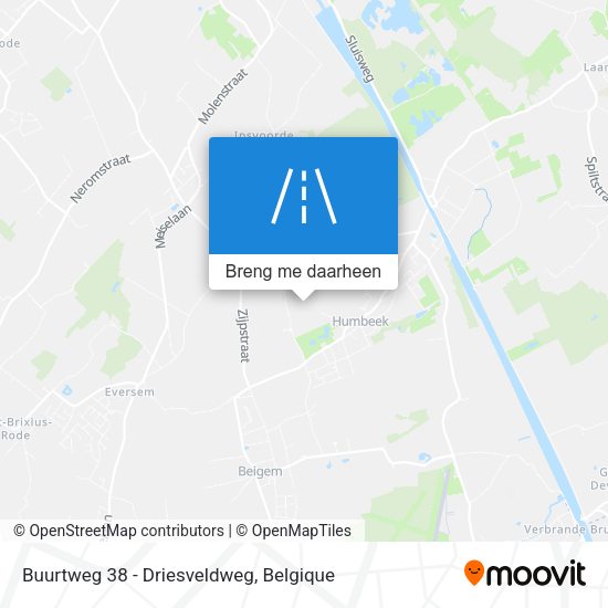 Buurtweg 38 - Driesveldweg kaart