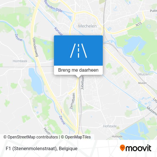 F1 (Stenenmolenstraat) kaart
