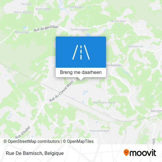 Rue De Bamisch kaart
