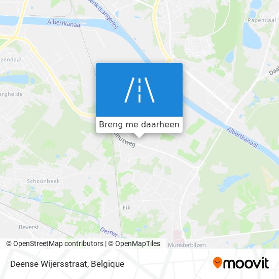 Deense Wijersstraat kaart