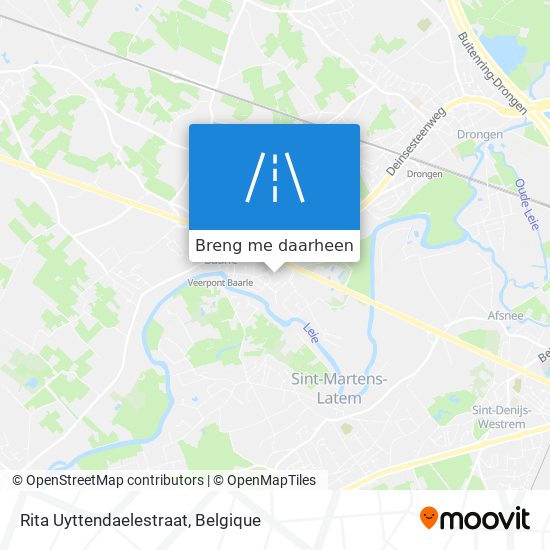 Rita Uyttendaelestraat kaart