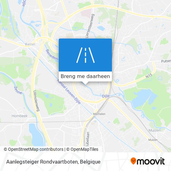 Aanlegsteiger Rondvaartboten kaart