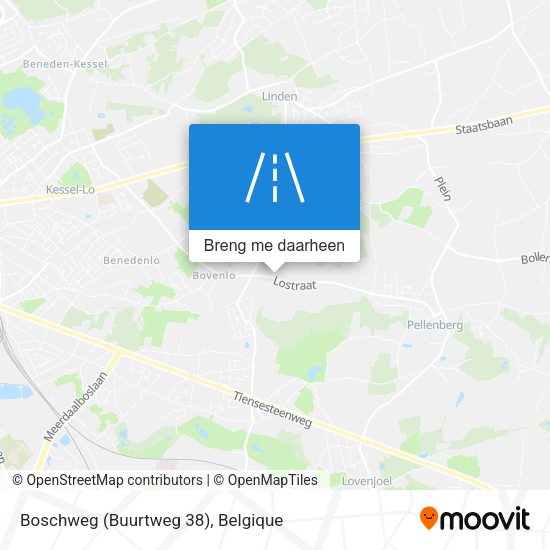 Boschweg (Buurtweg 38) kaart