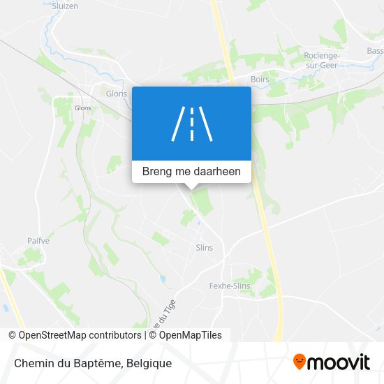 Chemin du Baptême kaart