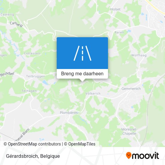 Gérardsbroich kaart