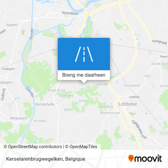 Kerselarenbrugwegelken kaart