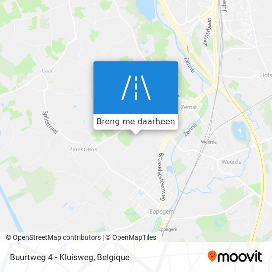 Buurtweg 4 - Kluisweg kaart