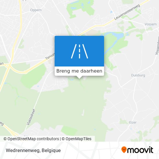 Wedrennenweg kaart