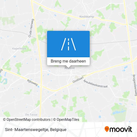 Sint- Maartenswegeltje kaart