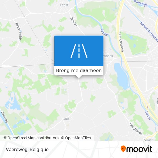 Vaereweg kaart