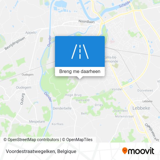 Voordestraatwegelken kaart
