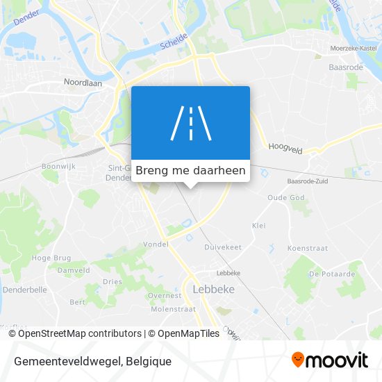 Gemeenteveldwegel kaart