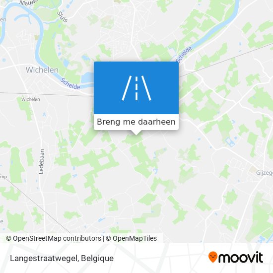 Langestraatwegel kaart