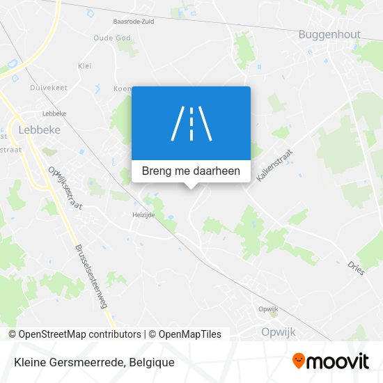 Kleine Gersmeerrede kaart