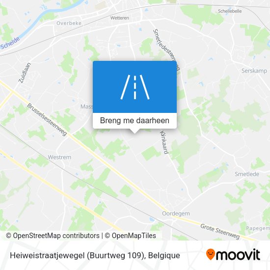 Heiweistraatjewegel (Buurtweg 109) kaart