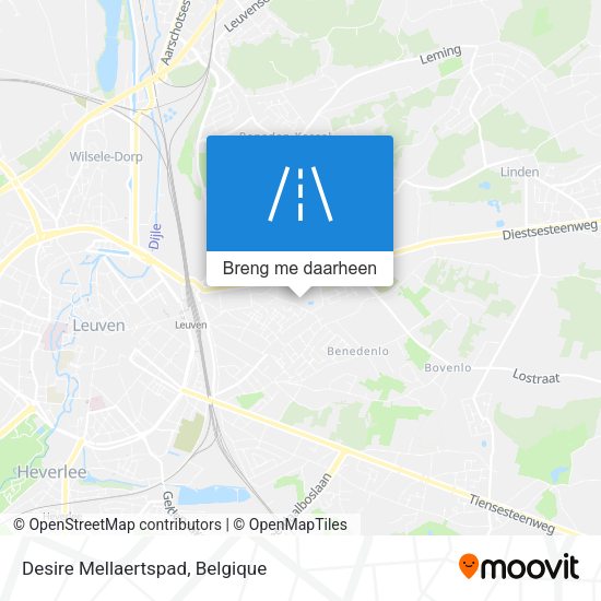 Desire Mellaertspad kaart