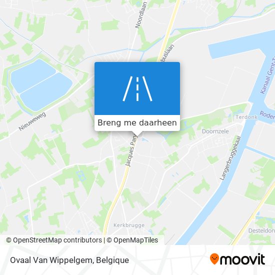 Ovaal Van Wippelgem kaart