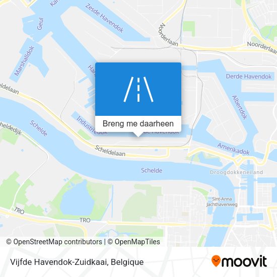 Vijfde Havendok-Zuidkaai kaart