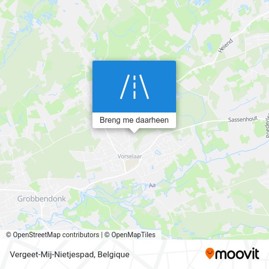 Vergeet-Mij-Nietjespad kaart