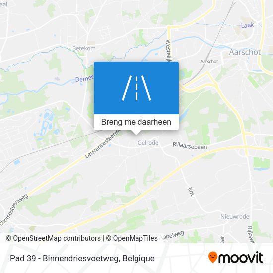 Pad 39 - Binnendriesvoetweg kaart