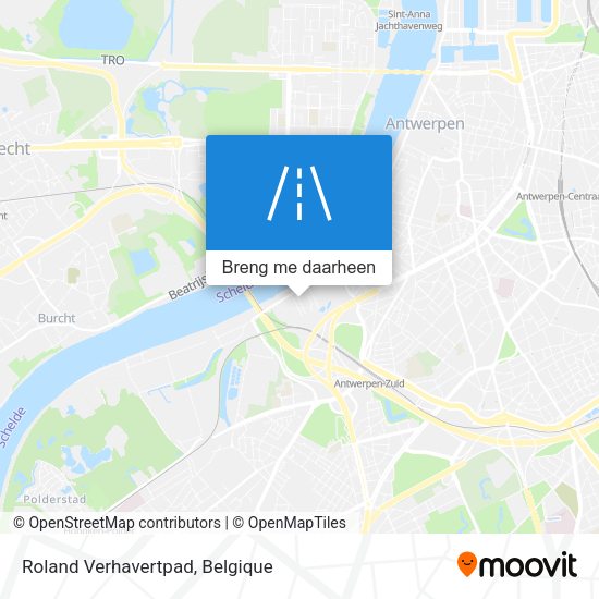 Roland Verhavertpad kaart