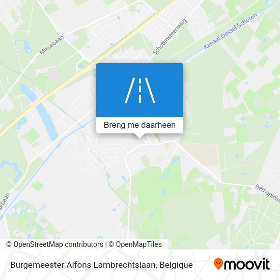 Burgemeester Alfons Lambrechtslaan kaart