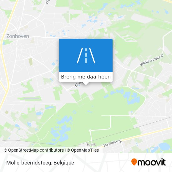 Mollerbeemdsteeg kaart