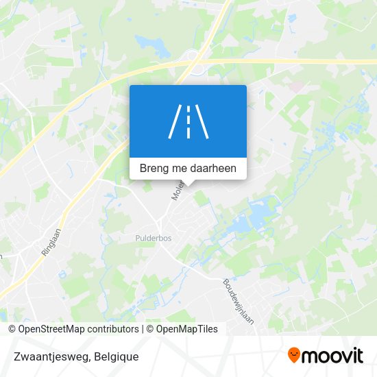 Zwaantjesweg kaart