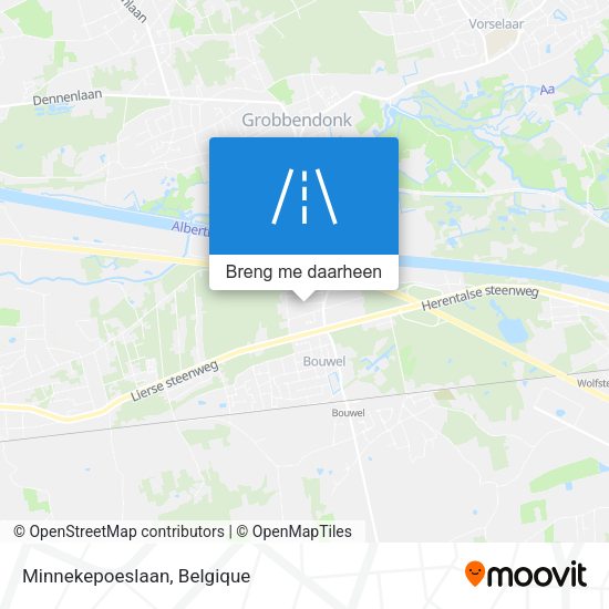 Minnekepoeslaan kaart