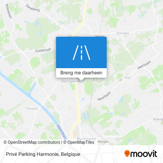 Privé Parking Harmonie kaart