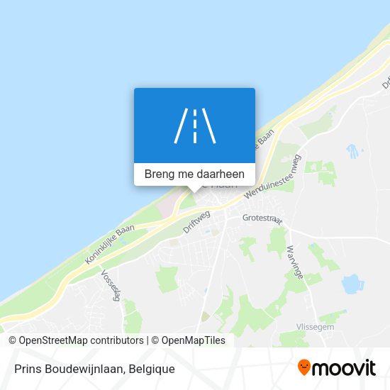 Prins Boudewijnlaan kaart