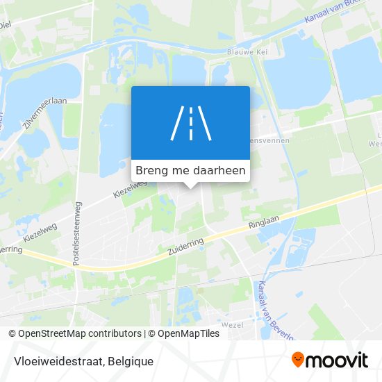 Vloeiweidestraat kaart