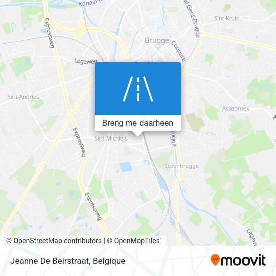 Jeanne De Beirstraat kaart