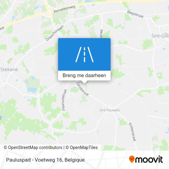 Pauluspad - Voetweg 16 kaart