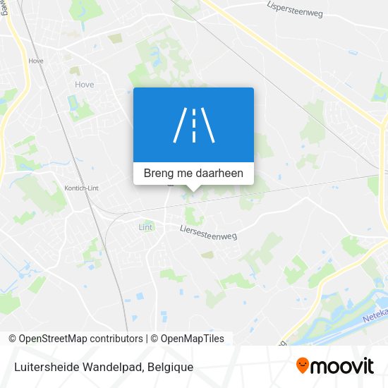Luitersheide Wandelpad kaart
