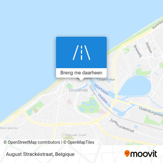August Strackéstraat kaart