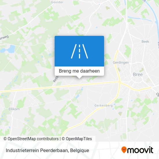 Industrieterrein Peerderbaan kaart