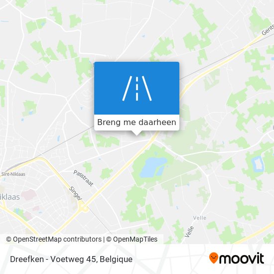 Dreefken - Voetweg 45 kaart