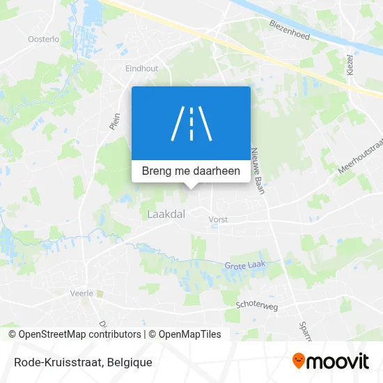 Rode-Kruisstraat kaart