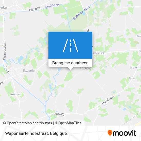 Wapenaarteindestraat kaart