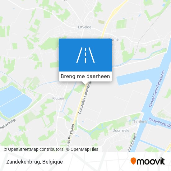 Zandekenbrug kaart