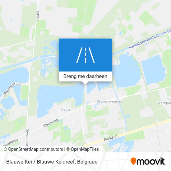 Blauwe Kei / Blauwe Keidreef kaart
