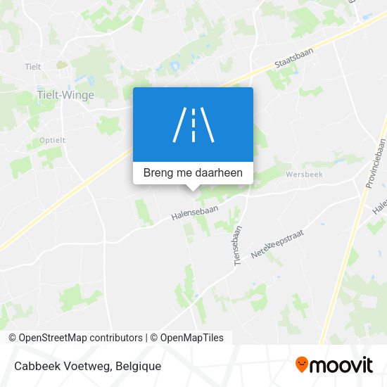 Cabbeek Voetweg kaart
