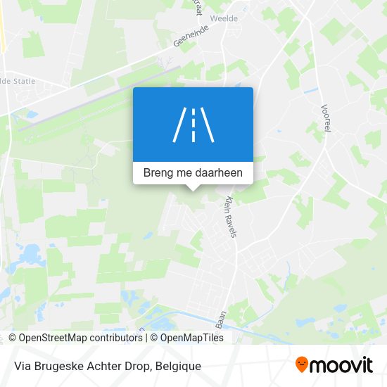 Via Brugeske Achter Drop kaart