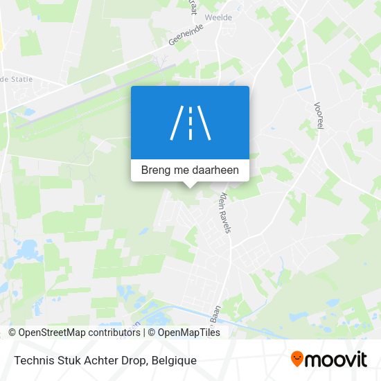 Technis Stuk Achter Drop kaart