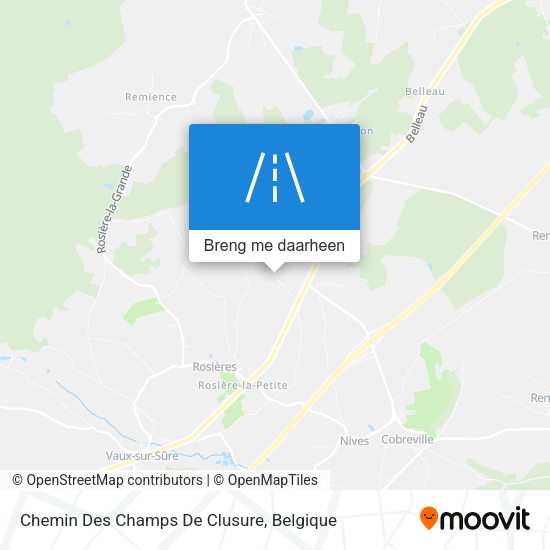 Chemin Des Champs De Clusure kaart