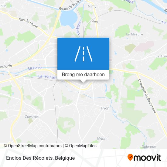 Enclos Des Récolets kaart