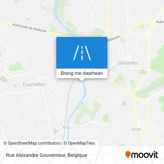 Rue Alexandre Gouverneur kaart